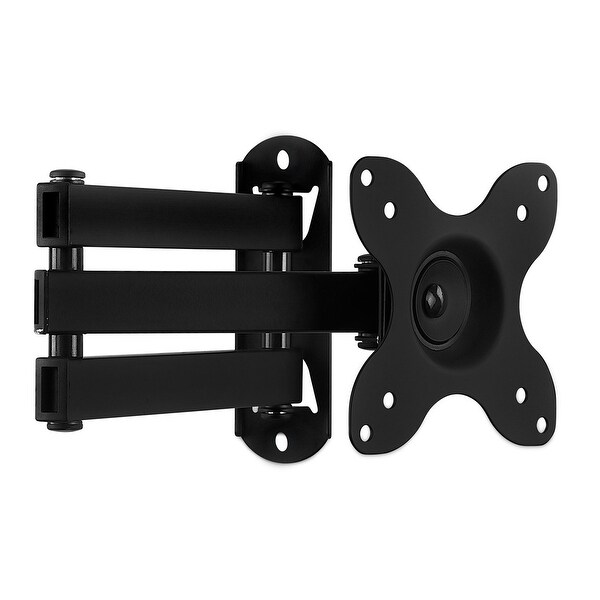 Mount-It! TV Wall Mount with Full Motion Tilt and Swivel 14” Extension Arm - Black