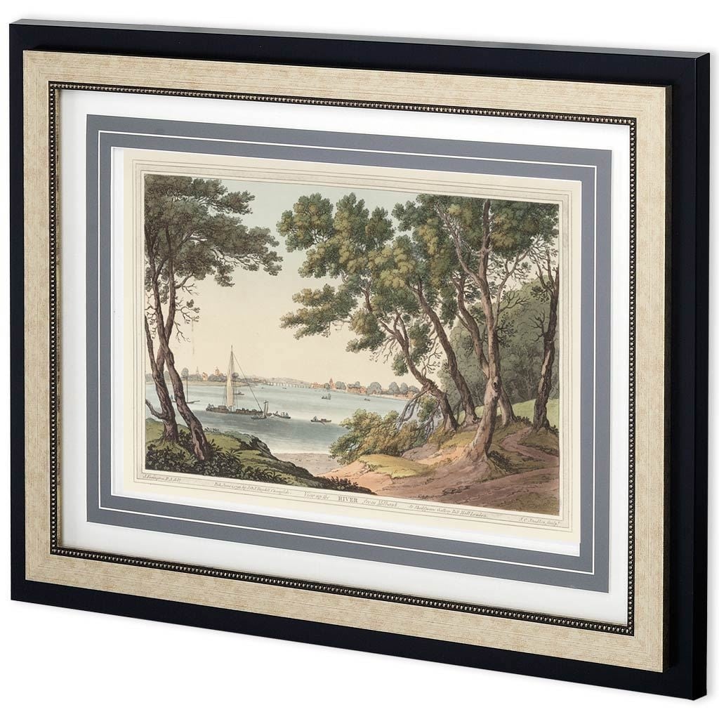 View of the River Framed Art Print