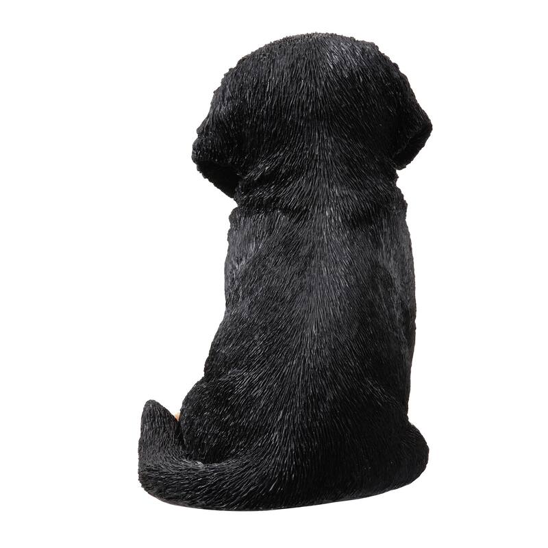 Sitting Bernese Mountain Puppy Outdoor Garden Statue - 12.5"