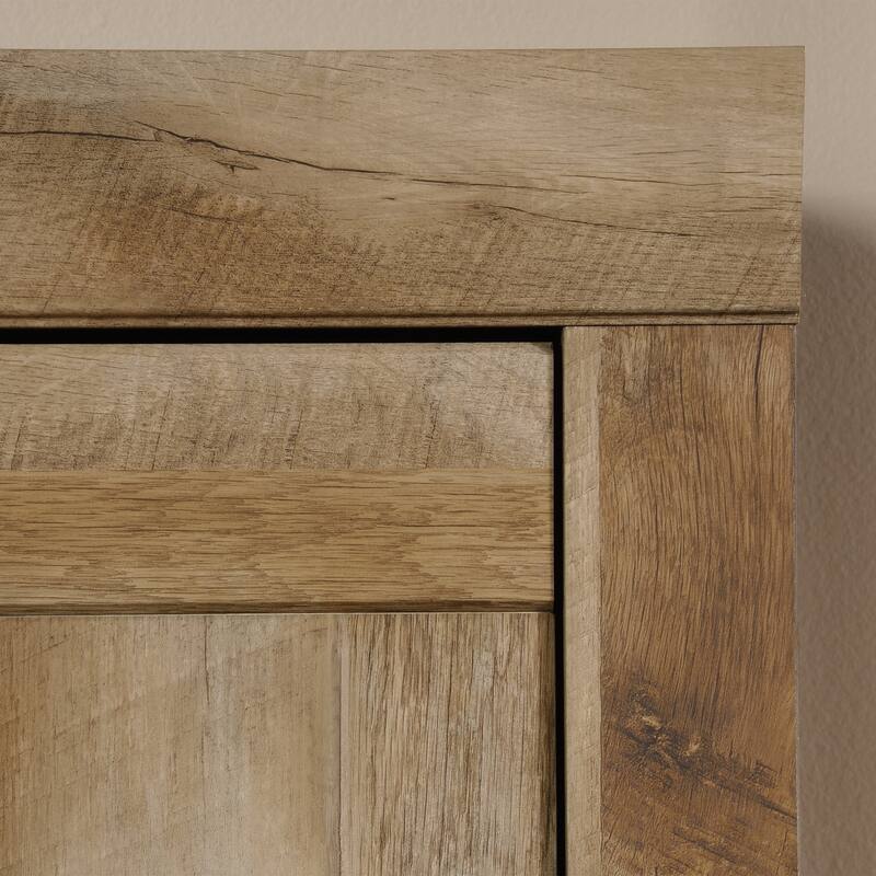 Narrow Storage Cabinet, Brown finish