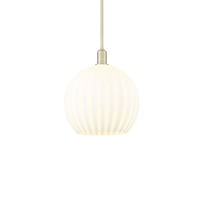 Innovations Lighting 716-1S-18-14 White Venetian Pendant White
