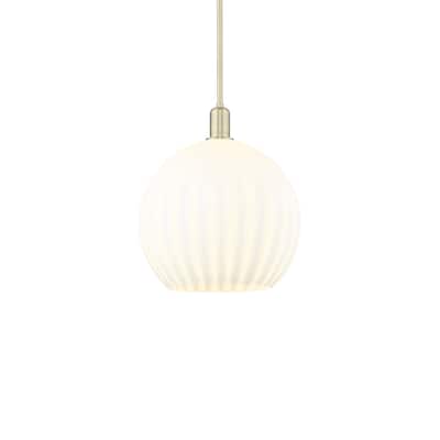 Innovations Lighting 716-1S-18-14 White Venetian Pendant White
