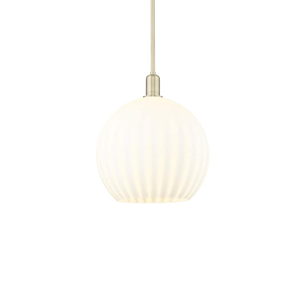 Innovations Lighting 716-1S-18-14 White Venetian Pendant White
