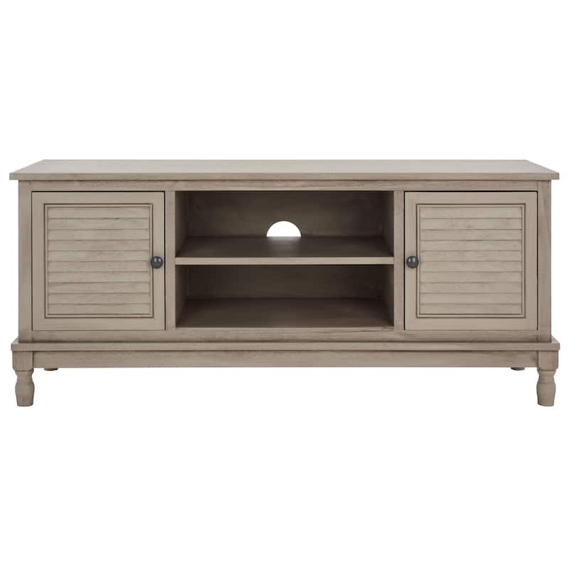 SAFAVIEH Caitlyn 2 Door 1 Shelf Media Stand - 47" W x 16" D x 20" H - 47Wx16Dx20H