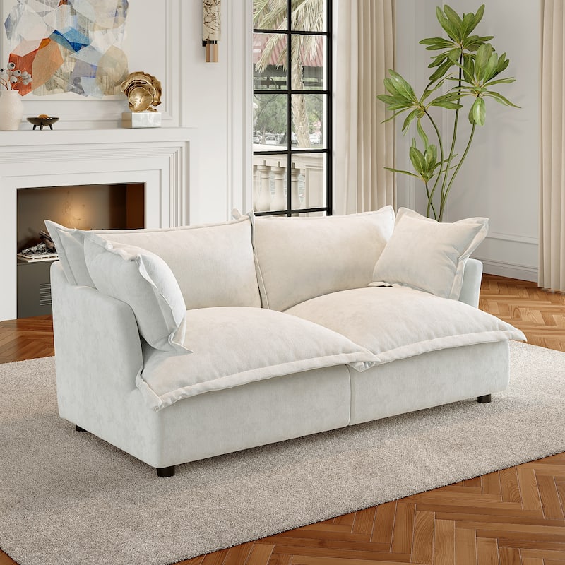 Cloud Chenille Upholstered Modular Sectional Sofa
