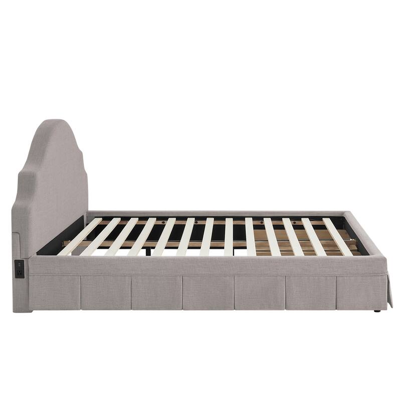 Canton Upholstered Queen Size Storage Bed