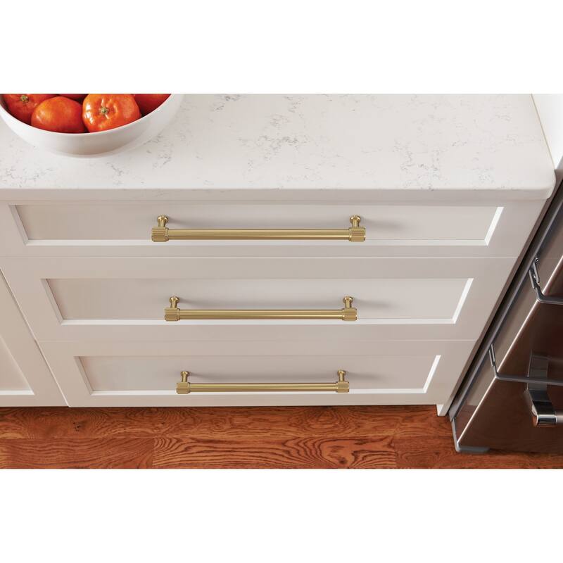 Amerock BP37808 Farewind 10-1/16" Center to Center Fluted Bar Cabinet