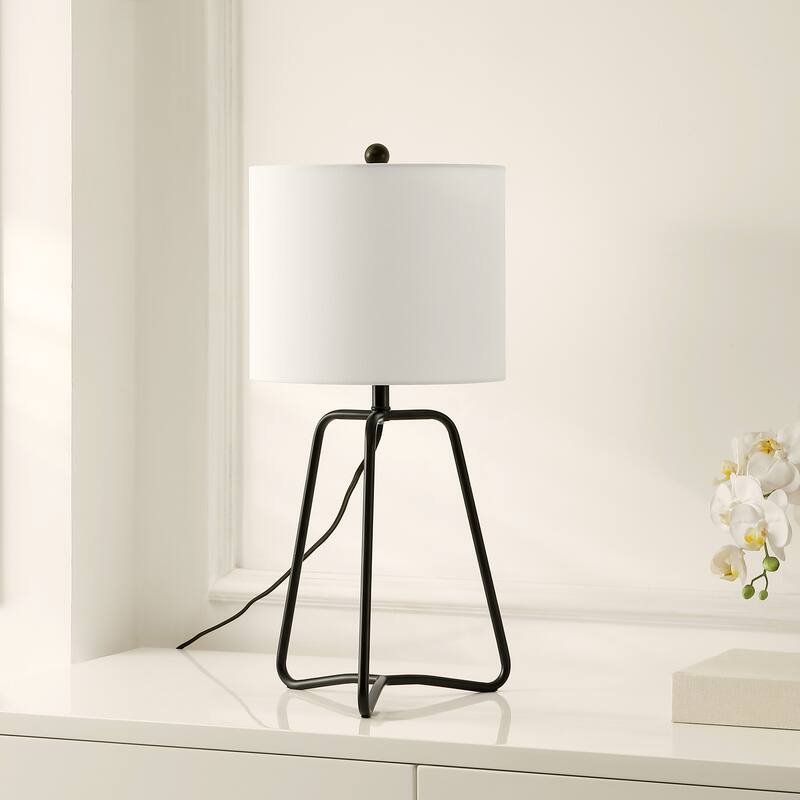 SAFAVIEH Lighting Ibtissam 20" Modern & Contemporary Table Lamp - 11" W x 11" D x 24" H - 11Wx11Dx24H