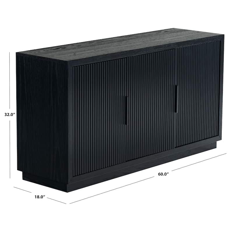 SAFAVIEH Couture Shelbie 3-Door Reeded Sideboard - 60"W x 18"D x 32"H