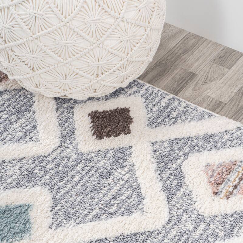 JONATHAN Y Pia Tropical Leaves Area Rug