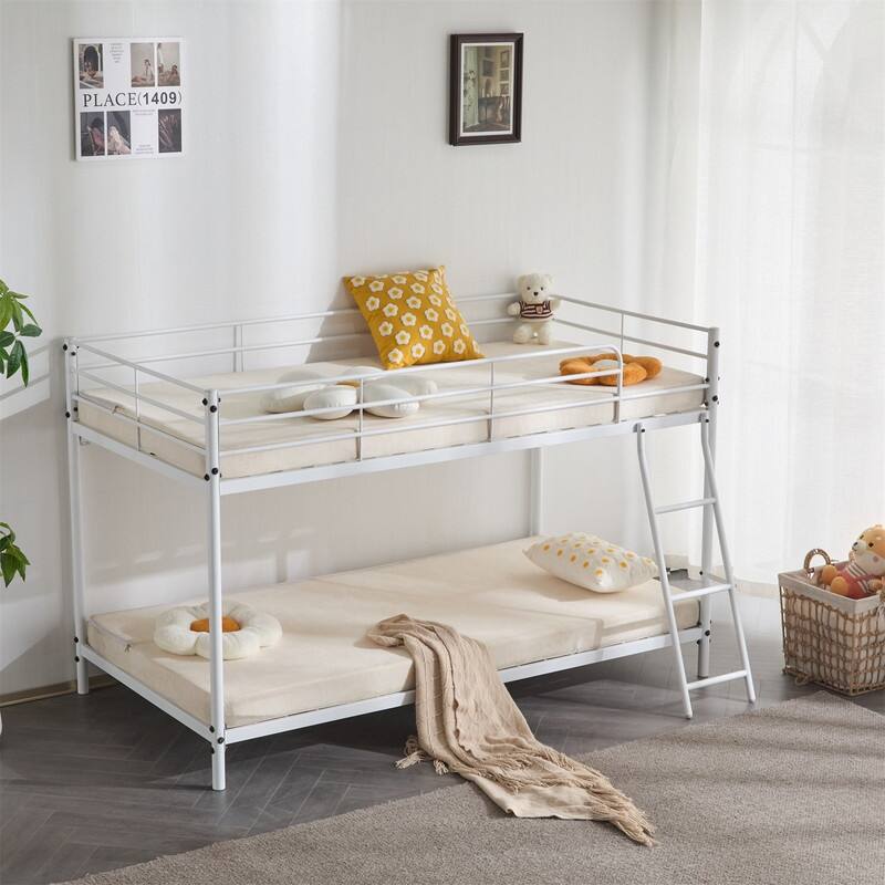 Twin-friendly Metal Bunk round Beds in Multiple colors