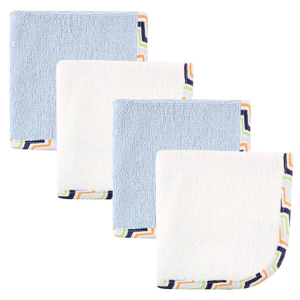 slide 1 of 1, Hudson Baby Infant Boy Super Soft Cotton Washcloths, Chevron, One Size - Chevron - One Size One Size - Chevron