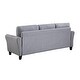 preview thumbnail 18 of 16, Modern Design Loveseat and 3-Seat Sofa, Living Room Sofa Set Linen Upholstered Couch Furniture for Home, Easy Assembly