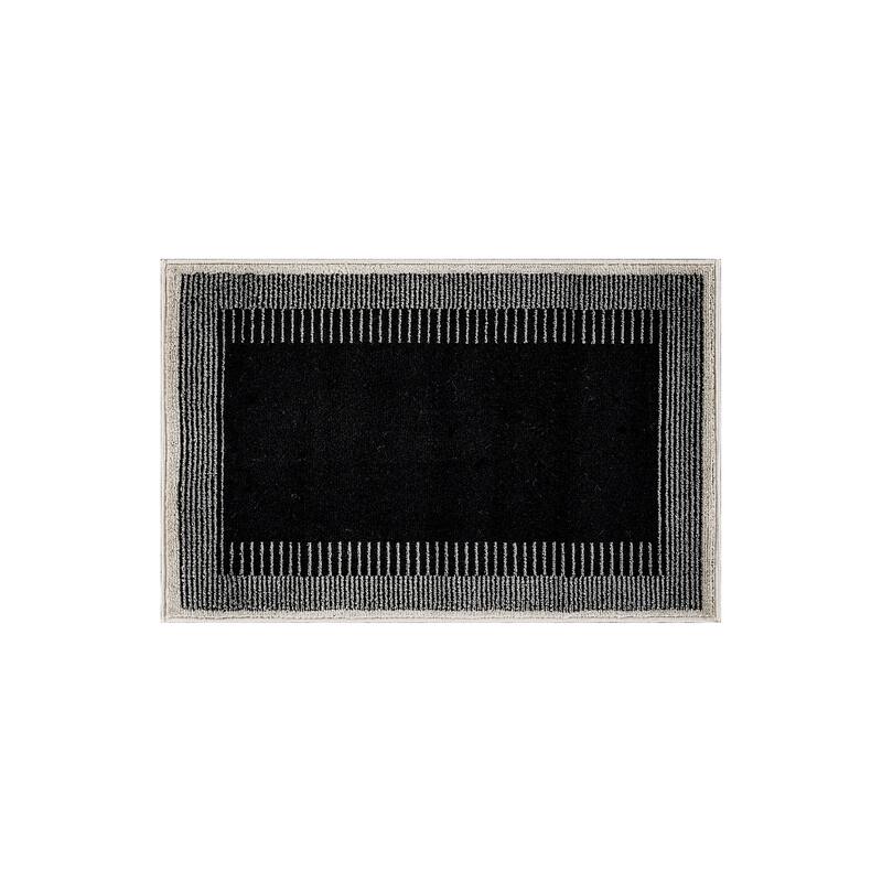 World Rug Gallery Modern Abstract Bordered Area Rug for Living Room, Bedroom, or Entryway - Low Pile Indoor Rug