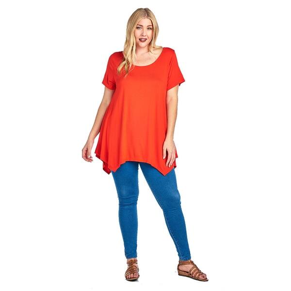 Shop Plus Size Women S Curvy Casual T Shirt Made In Usa 1x 3x