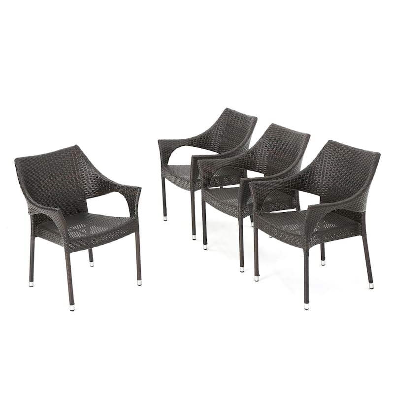 Christopher Knight Home Cliff Outdoor Wicker Chairs Set