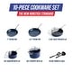 preview thumbnail 8 of 8, Blue Diamond Toxin-Free 10 Piece Ceramic Non Stick Cookware Set