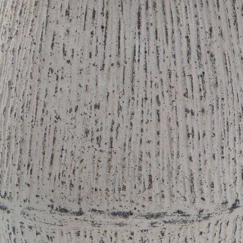 Mony 10 Inch Tabletop Decorative Flower Vase, Home Accessory, White Brown