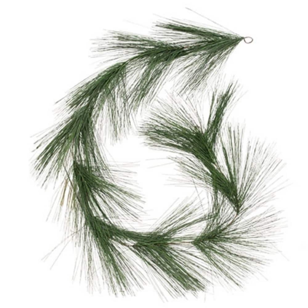 Artificial Cedar and Red Berry Garland with Pinecones 5 Ft