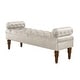 preview thumbnail 3 of 23, Velvet Long Bed Bench for Bedroom,Upholstered Window Bench with Tufted Button,Entryway Bench,Bolster Bench for Living Room