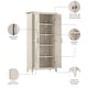 preview thumbnail 15 of 70, Key West Tall Storage Cabinet with Doors and Shelves by Bush Furniture