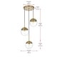 preview thumbnail 3 of 15, Elegant Lighting Eclipse 3 Light 18" Wide Multi Light Pendant with
