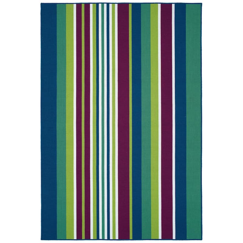 Voavah Plum Hand-Made Flatweave Indoor/Outdoor Area Rug - 8'6" x 11'6