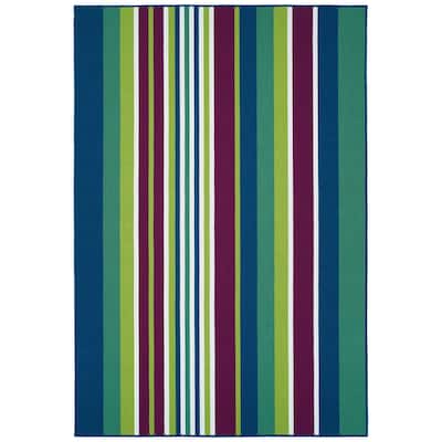 Voavah Plum Hand-Made Flatweave Indoor/Outdoor Area Rug