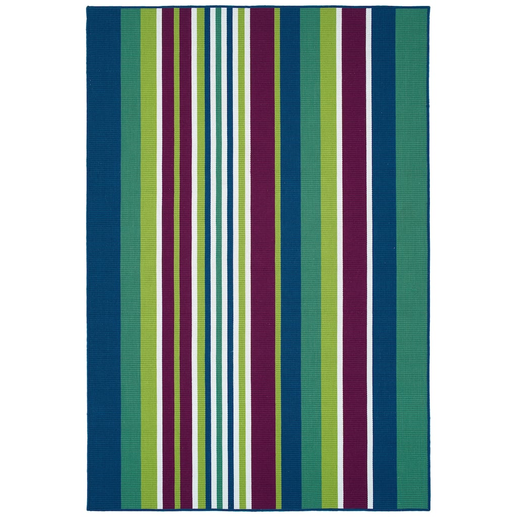 Voavah Plum Hand-Made Flatweave Indoor/Outdoor Area Rug