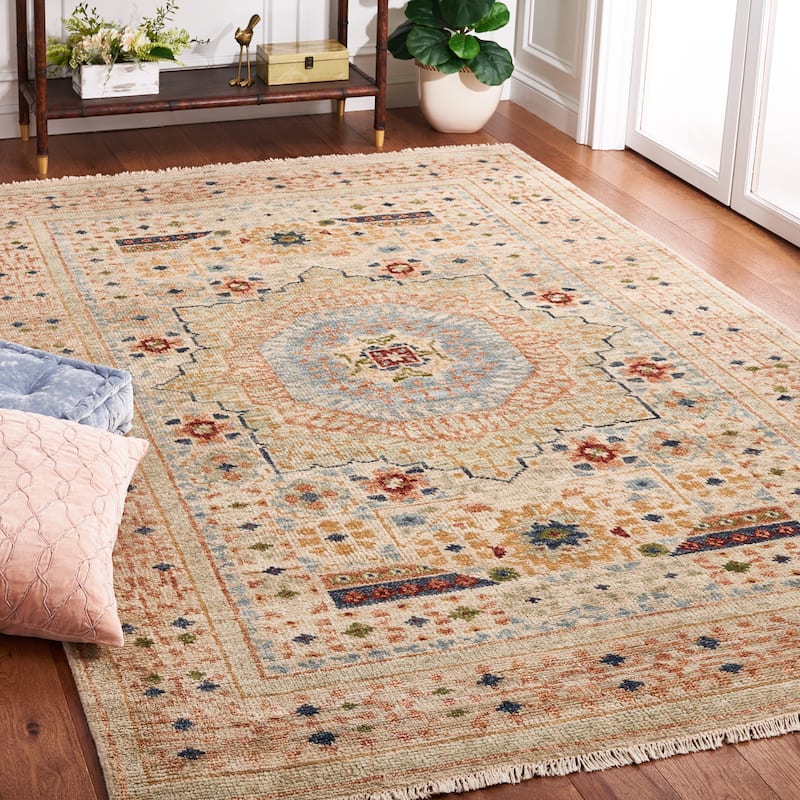 SAFAVIEH Hand-Knotted Samarkand Anette Traditional Wool Rug