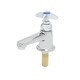 preview thumbnail 2 of 0, T and S Brass Sill Faucet with 1/2" NPS Male Shank, Cross Handle and Polished Chrome