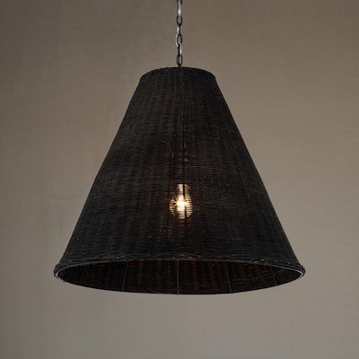 Rattan Taper Pendant Light