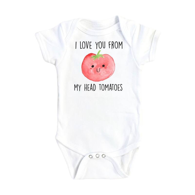 Tomato Head Toes - Baby Boy Girl Clothes Infant Bodysuit Funny Cute Newborn - Blue - 0-3M