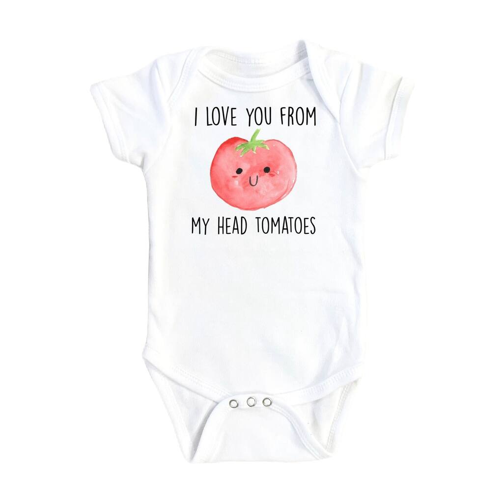 Tomato Head Toes - Baby Boy Girl Clothes Infant Bodysuit Funny Cute Newborn