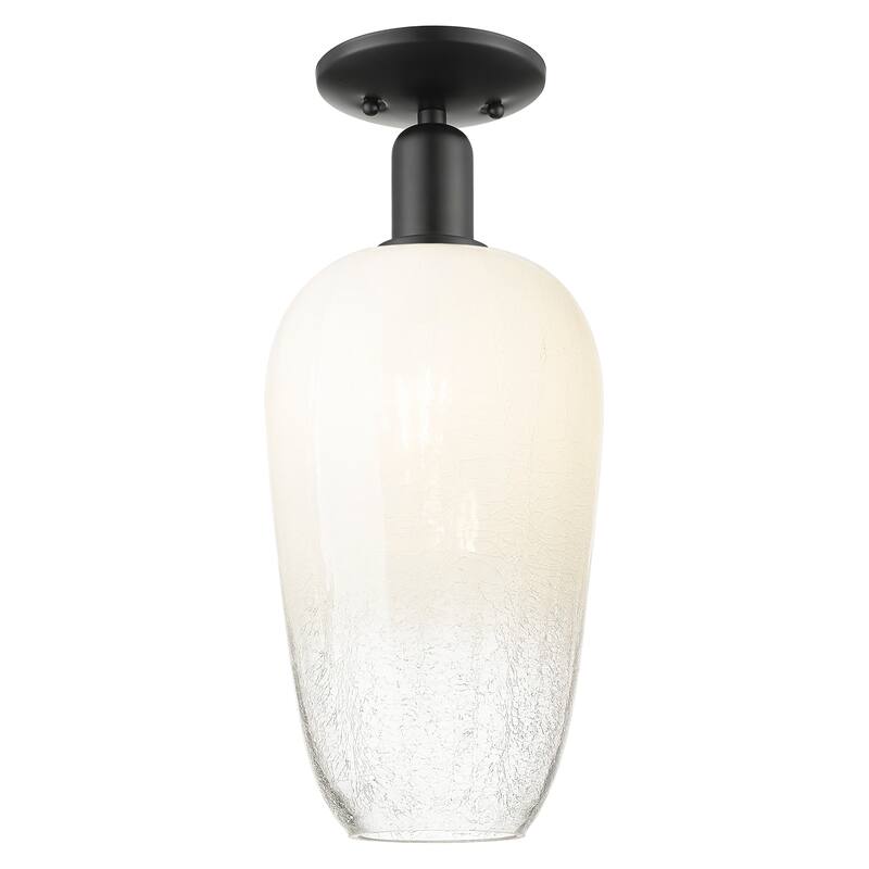 Innovations Lighting Downtown Urban - Brookhaven Flute - 1 Light 7" Semi-Flush Mount Light