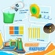 preview thumbnail 9 of 7, Qaba Inflatable Bounce House with Water Slide and Large Splash Pool, 8 in 1 Bouncy Water Park with 680W High Power Blower