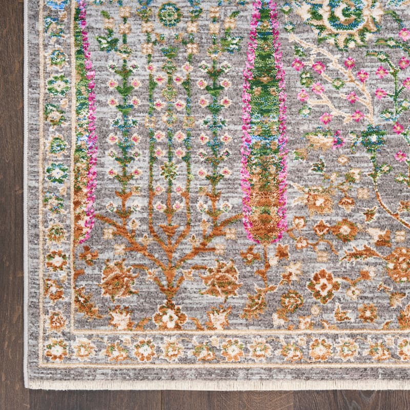 Nourison Quaint Harmony Indoor only Blue Floral Area Rug