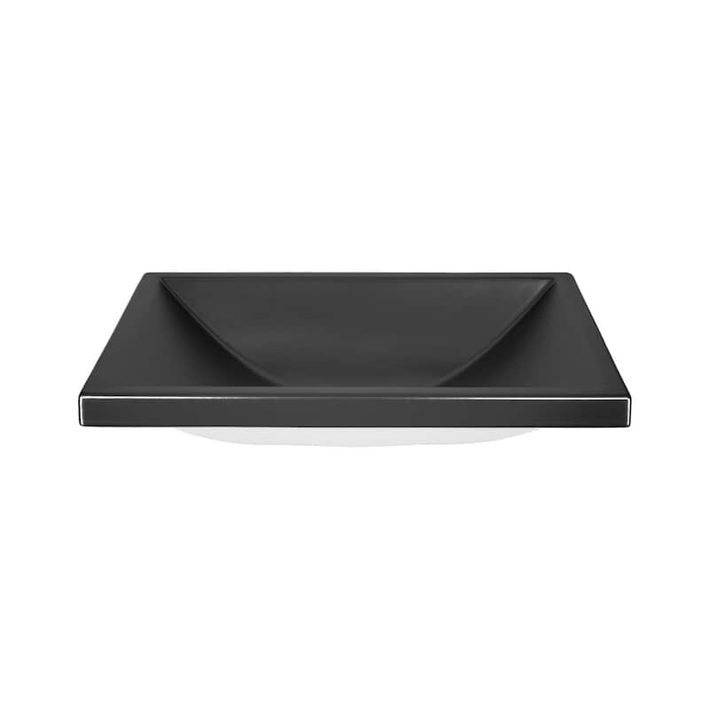 Amara Fireclay Dual Mount Bathroom Sink - 20" x 14" x 4.75"