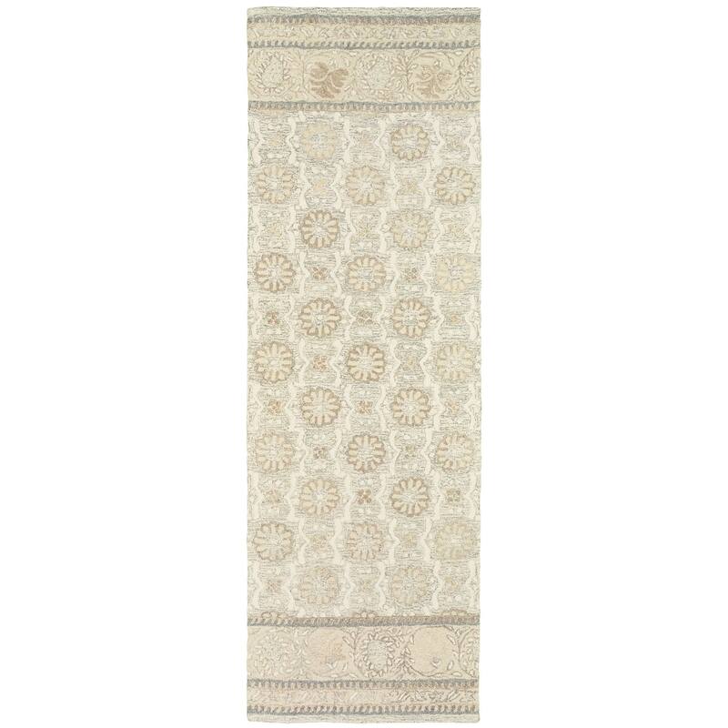 HomeRootsFloral Scandinavian Rectangle Area Rug