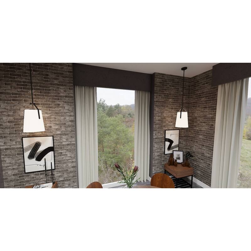 Faye 1-Light Matte Black Pendant Light