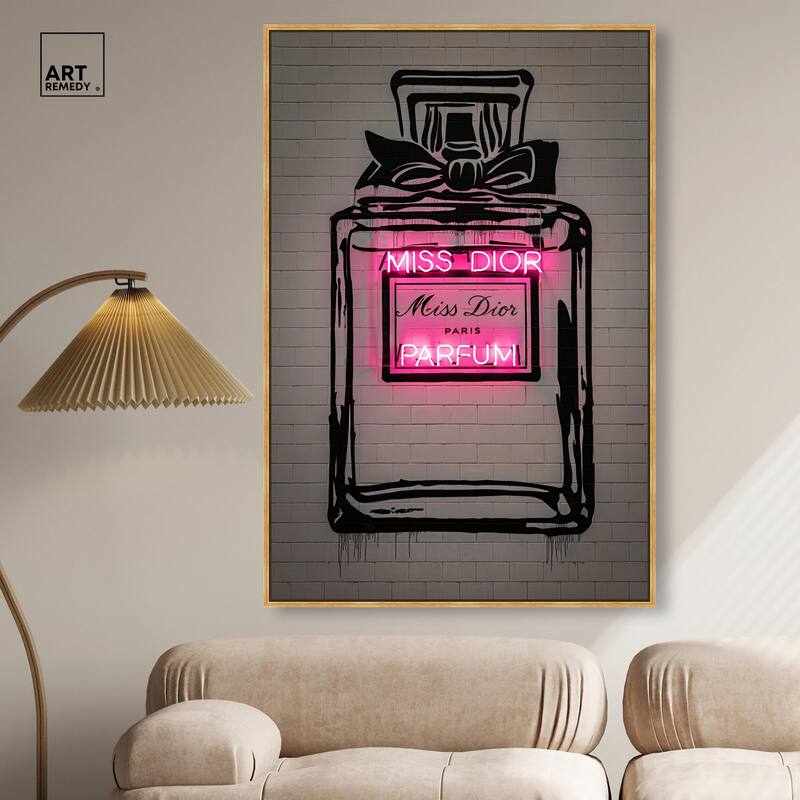 Miss Neon Dream Canvas by Art Remedy