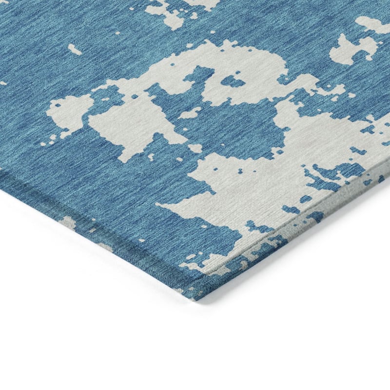 HomeRoots Abstract Transitional Rectangle Outdoor Rug