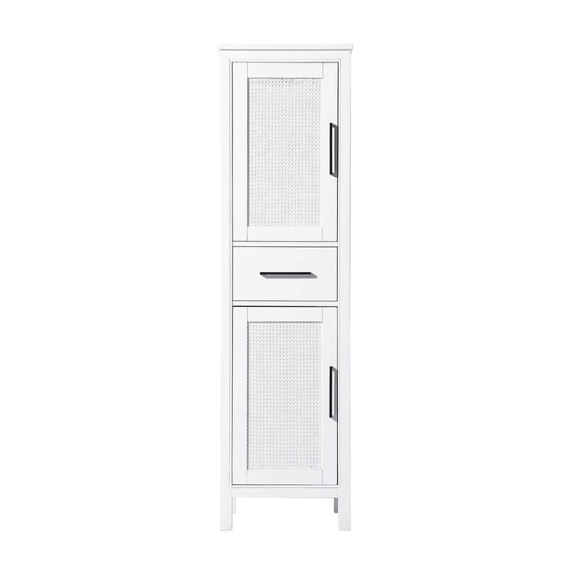Winslow 16-28 Inch Bath Storage Cabinet - White - 20"