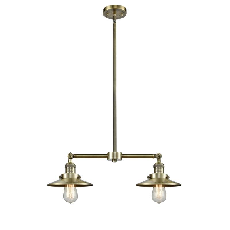 Innovations Lighting Railroad 2 Light 21" Wide Linear Chandelier