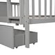 preview thumbnail 7 of 21, Full over Full Functional Bunk Bed With Drawers and Ladder for Bedroom