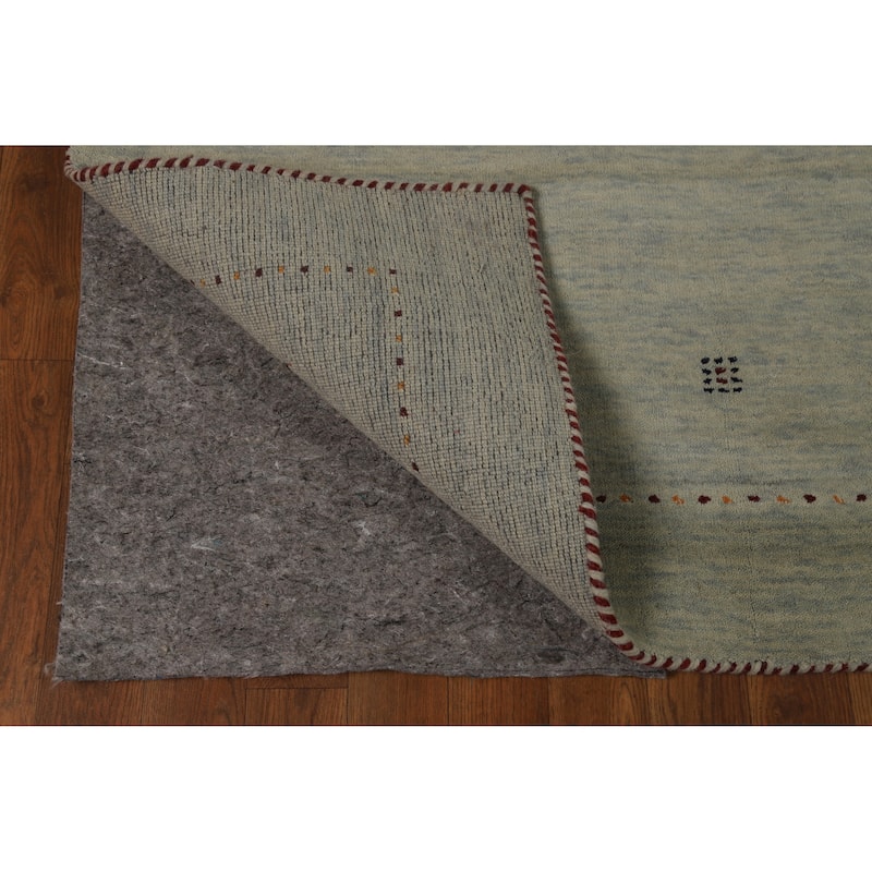 Hand Knotted Oriental 100% Wool Carpet Tribal Animal Pictorial Multi-Colored Gabbeh Area Rug - 5' 10'' X 3' 11''