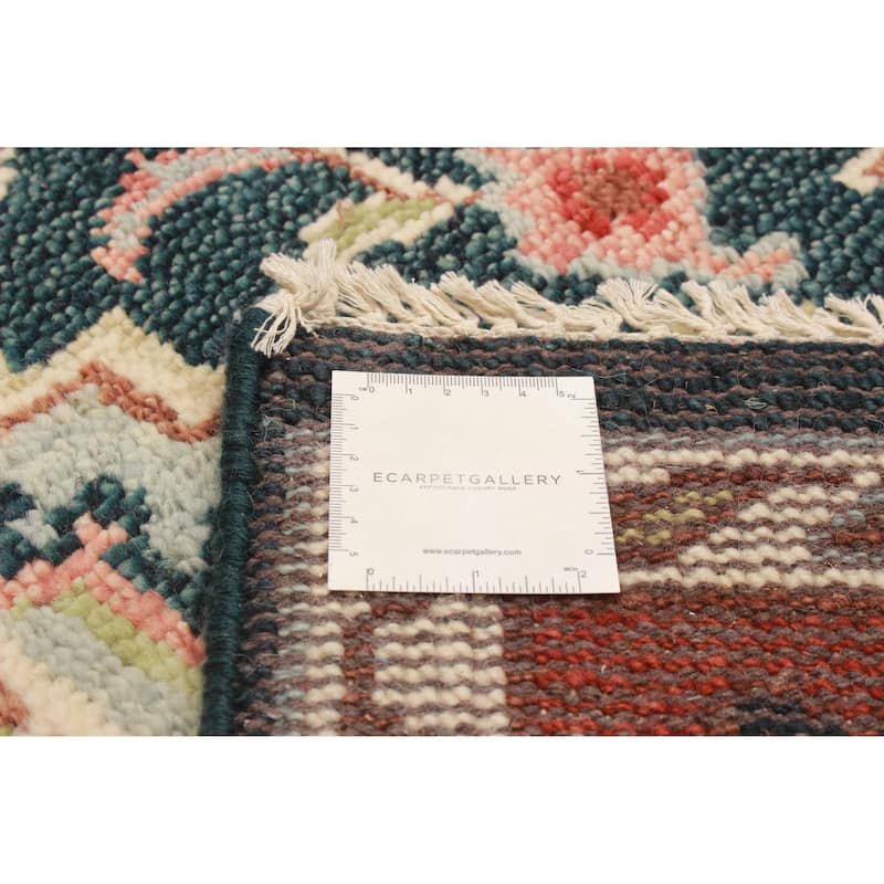 ECARPETGALLERY Hand-knotted Jules Serapi Teal Wool Rug - 5'11 x 9'2