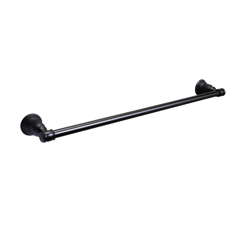 Pamex 18" Die-Cast Zinc Towel Bar from the Charleston Collection - Matte Black