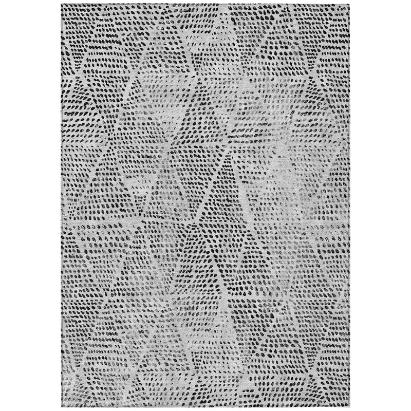 Machine Washable Indoor/ Outdoor Chantille Contemporary Diamonds Rug