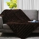 preview thumbnail 26 of 81, Cheer Collection Faux Fur/ Microplush Reversible Throw Blanket 108"x88" - Chocolate